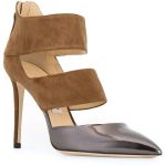 Jimmy Choo & # 39; Give me 100 & # 39; pump ($ 715) ❤ liked in Polyvore with shoes, pumps, leather toe pumps, leather pumps, toe stilettos, jimmy choo stilettos and high-heeled stilettos
