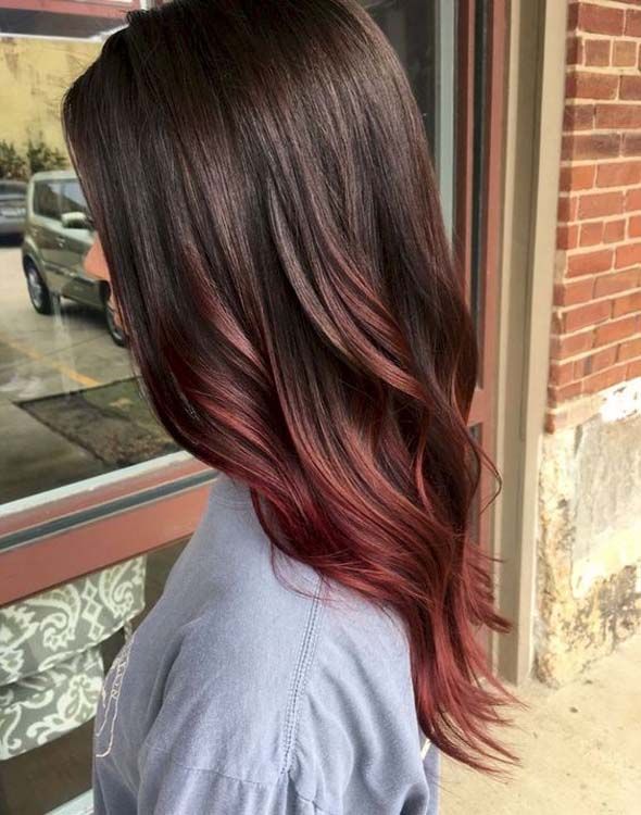 Beautiful ideas of hair coloring for brunettes.