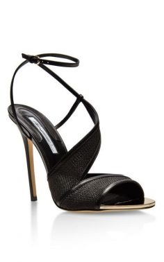 Brian Atwood leather and raffia sandals #stilet …