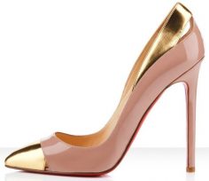 My Louboutin, this time you have me … pink and gold …