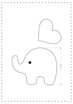 molded cute elephant (11cm) | Baby Shower