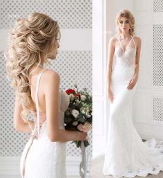 The best wedding hairstyles for brides that are half up or half.