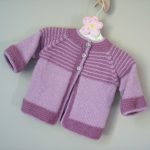 Garter Yoke Baby Cardigan free knitting pattern