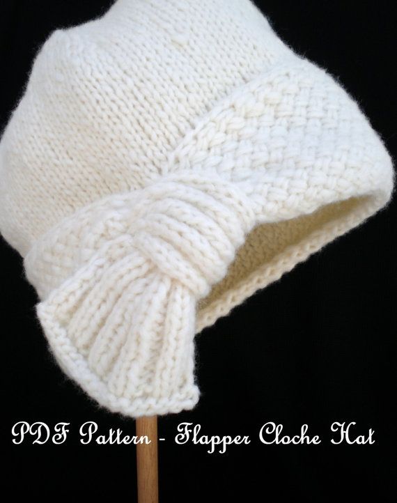 Woman Pattern PDF Knit Bell Hat – Flapper Hat Bell | Knitting Patterns