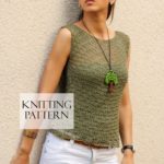Sleeveless vest pattern – Women’s vest pattern – Easy knit pattern | Knitting Patterns