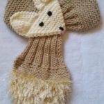 Adjustable fox scarf Hand-knitted Scarf / neck warmer for children or adults | Knitting Patterns