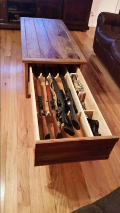 Hidden gun coffee table | WoodWorking